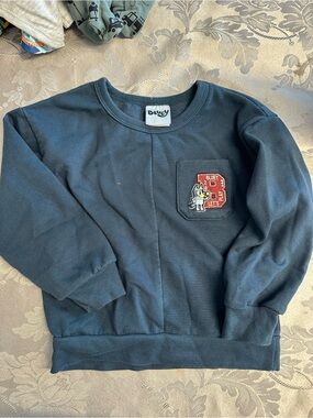 Blue Crewneck Sweatshirt with Pocket Patch by Bluey